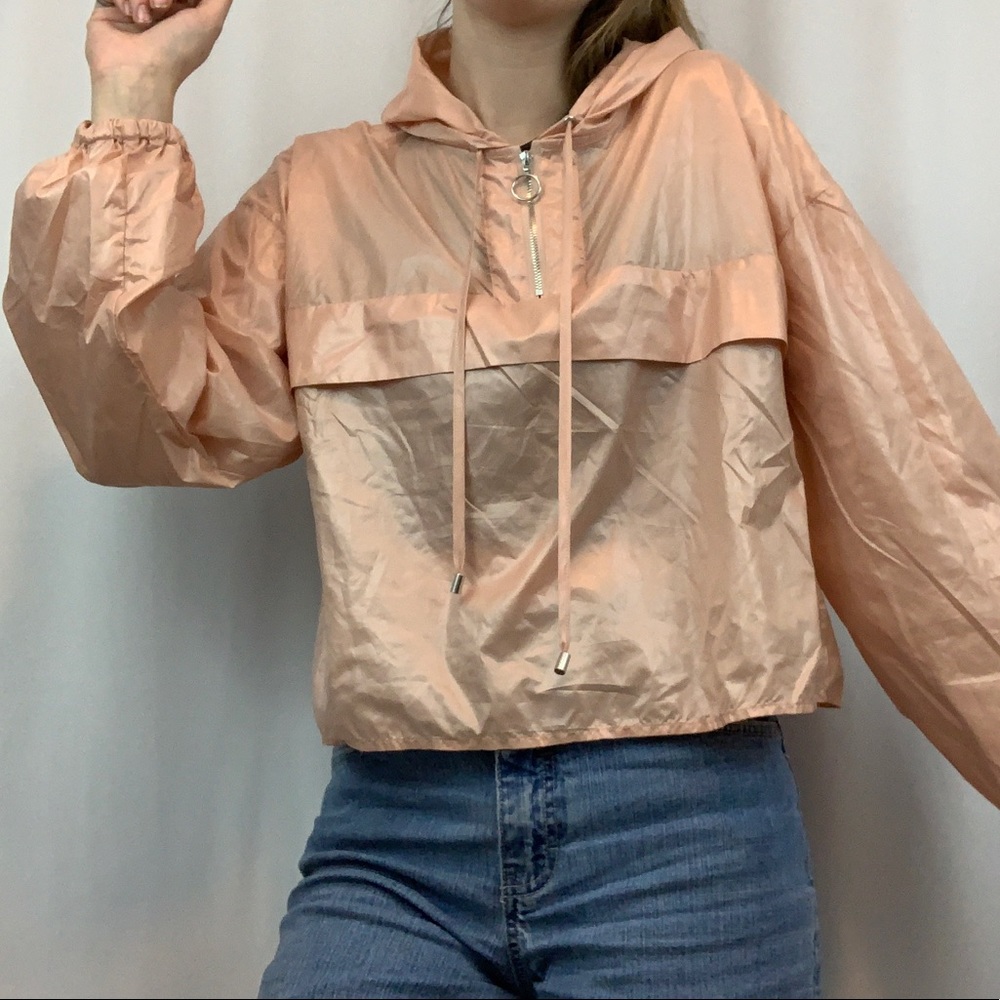 🔥$5 SALE Light Pink Windbreaker Hoodie